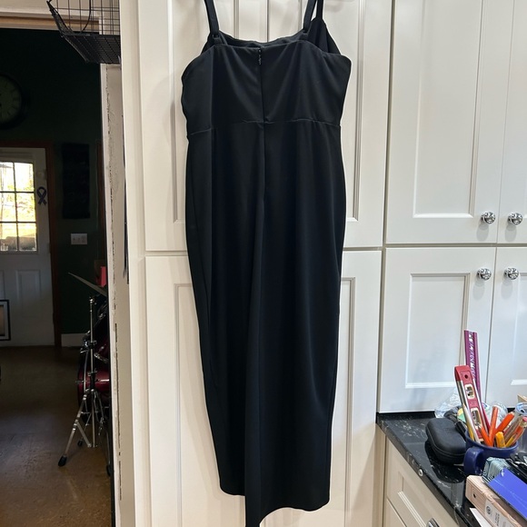 Torrid Drape Corset Top, Tulip Hem Dress in Black 12 - Picture 2 of 3